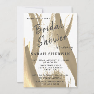 Invitación Elegante Lluvia de Oro de Tulipán Floral Nupcial