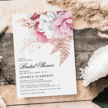 Elegante lluvia floral de acuarela rosa para despe
