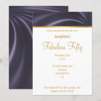 ELEGANTE LUJO SATIN DRAPE PURPLE PERSONALIZADO