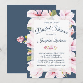Invitación Elegante Magnolia Floral Bridal Shower Invitacione