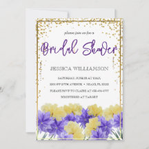 Elegante marco dorado de flores silvestres, Bridal