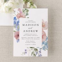 Elegante Marco Floral Acuarela Romántica Boda