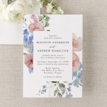 Elegante Marco Floral Acuarela Romántica Boda