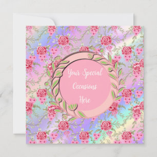 Invitación Elegante Marco Floral: para Todas las Ocasiones
