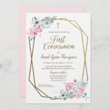 Elegante marco moderno AguaColor Primera Comunión