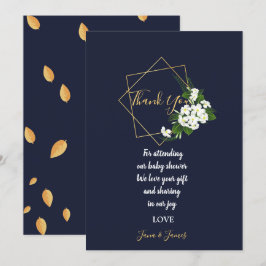 Invitación Elegante Marina Clásica Geométrica gracias