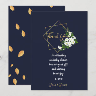 Invitación Elegante Marina Clásica Geométrica gracias