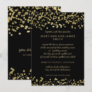 Invitación Elegante matrimonio promete renovación Relieve met