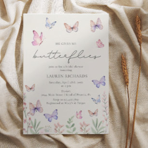 Invitación Elegante Me Da Mariposas Ducha Bridal