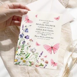 Invitación Elegante Me Da Mariposas Ducha Bridal