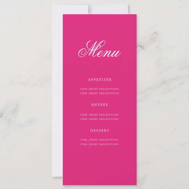 Invitación Elegante menú de Fiesta de Cumpleaños 60 Dorado Ro (Reverso)