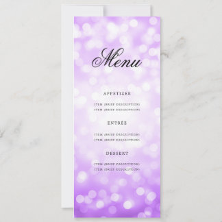Invitación Elegante menú de fiesta de cumpleaños número 60 Pu