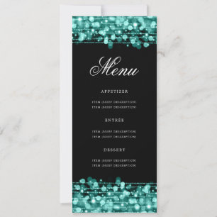 Invitación Elegante menú de fiesta de cumpleaños número 60 Ve