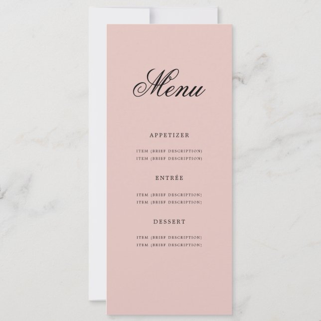 Invitación Elegante menú de fiestas de cumpleaños 80 Rubor Pi (Reverso)