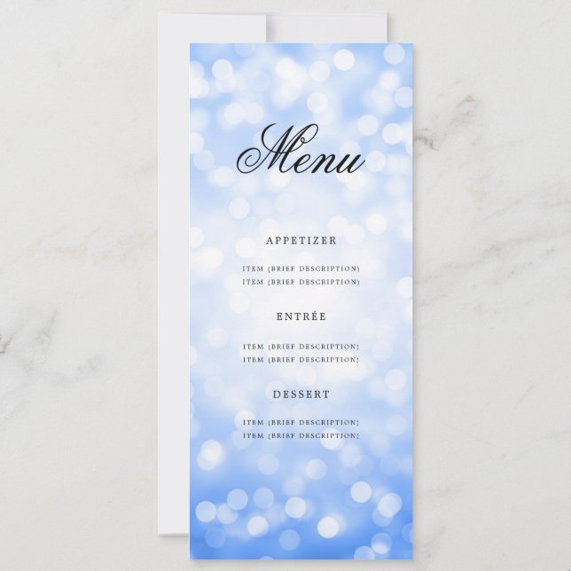 Invitación Elegante menú de la fiesta de cumpleaños número 60 (Reverso)