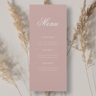 Invitación Elegante menú de la fiesta de cumpleaños número 70