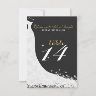 Invitación Elegante mesa de Boda de encaje blanco 14