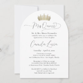 Invitación Elegante Minimal Quinceañera 3 Foto Mis Quince