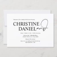 Elegante minimalismo Boda ensayar cena