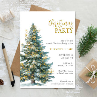 Invitación elegante minimalista a la fiesta de Nav