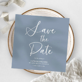Invitación Elegante Minimalista Ahorra la Fecha Boda sin Foto