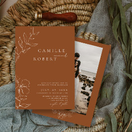 Invitación Elegante Minimalista Boda de caligrafía de Terra C