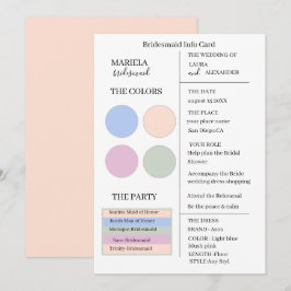 Invitación Elegante Minimalista Luz Azul Y Novia Rosa Rubor