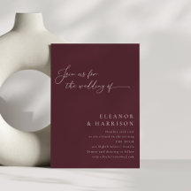 Elegante Minimalista moderno Boda de escritura de 