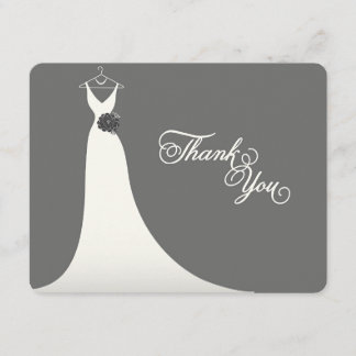 Invitación Elegante Moda Boda con ducha de novias gracias