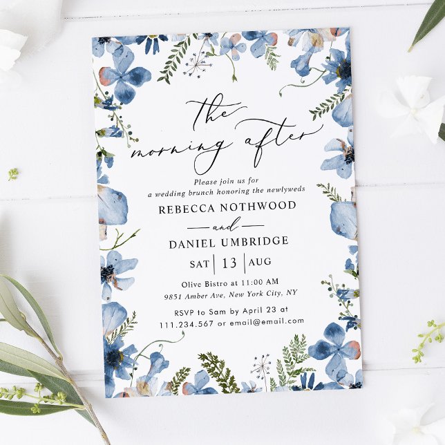 Invitación Elegante Moda Boho por la mañana después de Boda B (Subido por el creador)