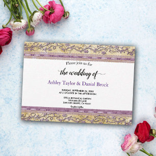 Invitación Elegante Moda Marco De Lujo Script Boda Formal