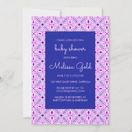 Invitación Elegante Moda moderna Boho Tile PERSONALIZADO BABY