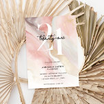 Invitación Elegante Moda Rubor Agate de Mármol Rosa 21º cumpl<br><div class="desc">Moderna invitación minimalista de 21 años con un fondo de color acuático de mármol rosa brillante con tipografía de moda y escritura elegante.</div>