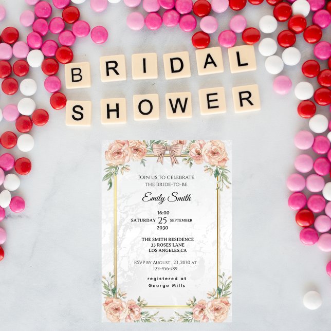 Invitación Elegante Moda Watercolor Bridal Shower (Subido por el creador)