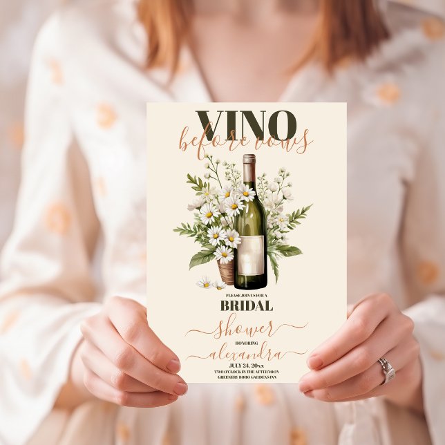 Invitación Elegante Moden Vino Antes De Var Ducha Bridal (Subido por el creador)