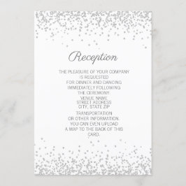 Invitación Elegante Moderno Blanco Brillo Recepción
