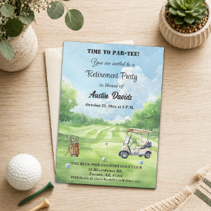 Invitación Elegante momento para la fiesta de jubilación Par-
