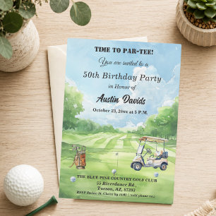 Invitación Elegante momento para Par-Tee Fiesta de cumpleaños