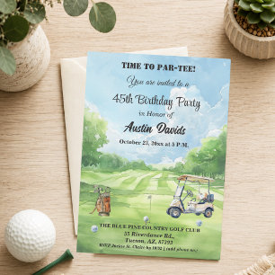 Invitación Elegante momento para Par-Tee Fiesta de cumpleaños