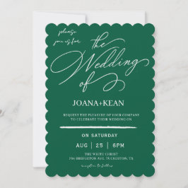 Invitación Elegante Monograma Boda moderno