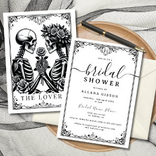 Invitación Elegante Monograma Hasta La Muerte Nos Invitan Par