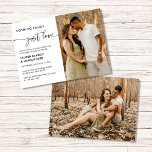 Invitación Elegante Nada Fancy Ama Simplemente La Foto<br><div class="desc">Nada Fancy Ama Solamente La Invitación De La Película Fotográfica De Boda</div>