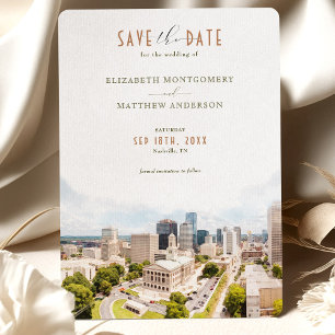 Invitación Elegante Nashville, Tennessee Save-the Date