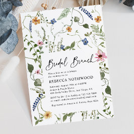 Invitación Elegante Naturaleza Floral Bridal Brunch