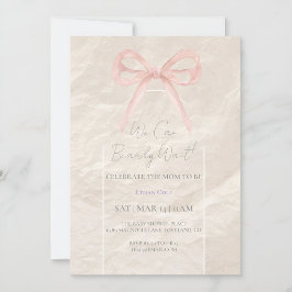 Invitación elegante neutral para baby shower – Min