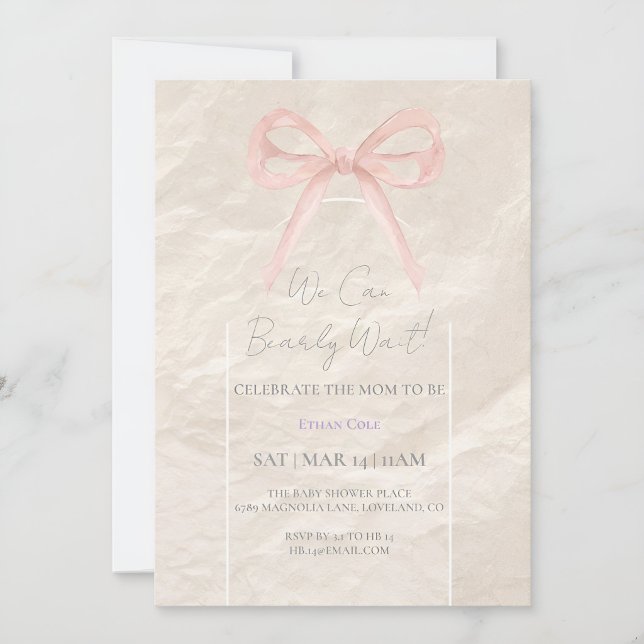 Invitación elegante neutral para baby shower – Min (Subido por el creador)