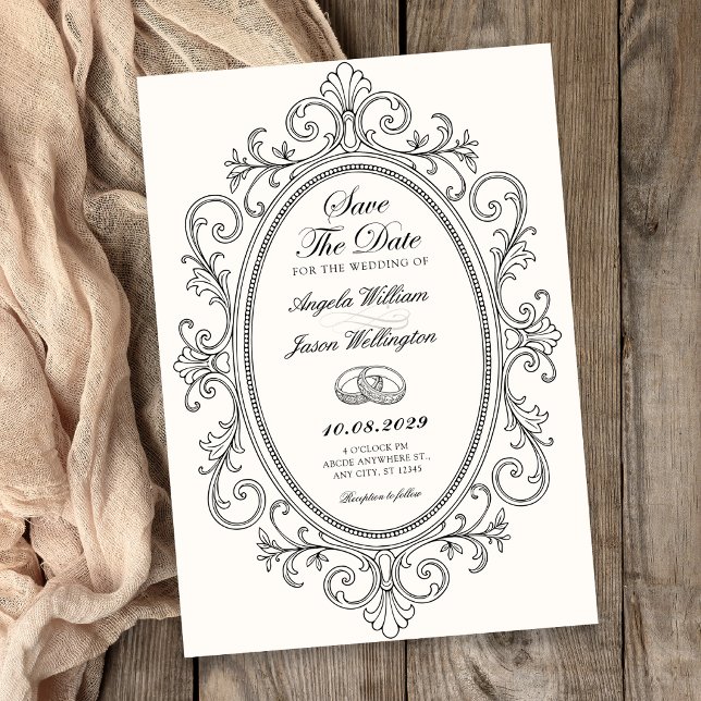 Invitación Elegante ornamentado vintage  (Subido por el creador)