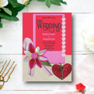 Invitación Elegante Ornate Florece Boda romántico moderno