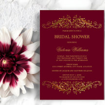 Elegante Oro Swirls Borgoña Wine