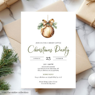 Invitación Elegante paleta natural nórdica de oliva moderna N